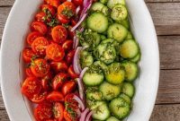 Vibrant Cucumber, Tomato, and Onion Medley