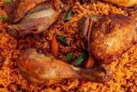 Flavorful Jollof with Juicy Chicken