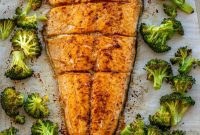 Effortless Sheet Pan Salmon and Broccoli
