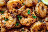 Garlic Butter Pan Seared Shrimp