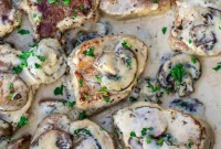 Pork Tenderloin in a Velvety Mushroom Sauce