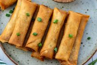 Crispy Beef Spring Rolls