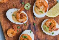 Kickin’ Cajun Shrimp Deviled Eggs