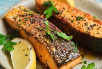 Sticky Honey Butter Cajun Salmon