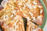 Golden Pear Almond Torte