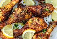 Golden Lemon Pepper Drumsticks
