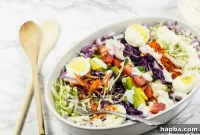 Vibrant Cameroonian Vegetable Salad and Creamy Dressing