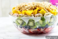 Rainbow Fruit Salad Stack