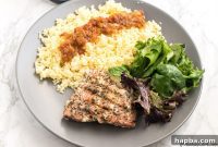 Nourishing My Pregnancy Grilled Salmon Veggies and My Wellness Journey