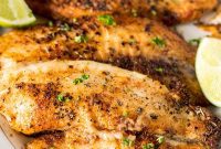 Golden Seared Tilapia
