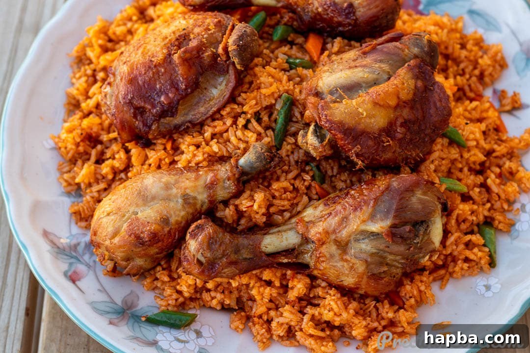 landscape shot of jollof rice