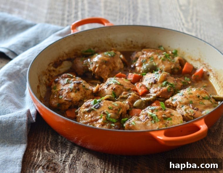 A Culinary Safari: 20 African Dinner Dishes 26 Chicken Tagine in a cast iron braiser