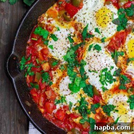 A Culinary Safari: 20 African Dinner Dishes 30 Shakshuka in a cast iron pan