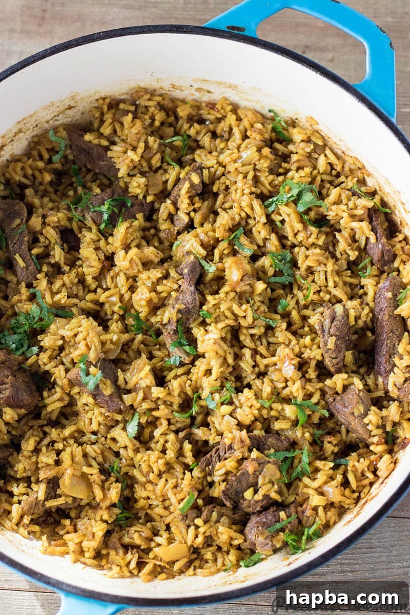 A Culinary Safari: 20 African Dinner Dishes 5 Pilau in a pot - Rice Pilaf is an East African Dinner Recipe