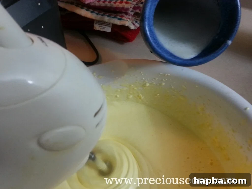 Tempering egg yolks with warm dairy