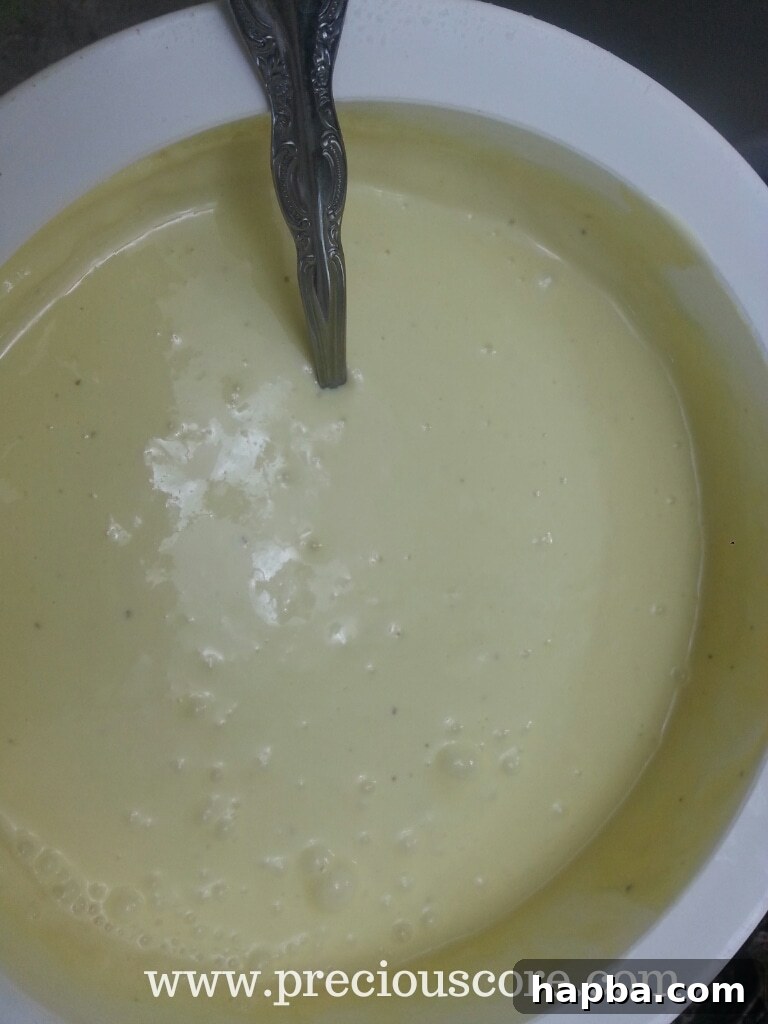 Re-whisked chilled custard