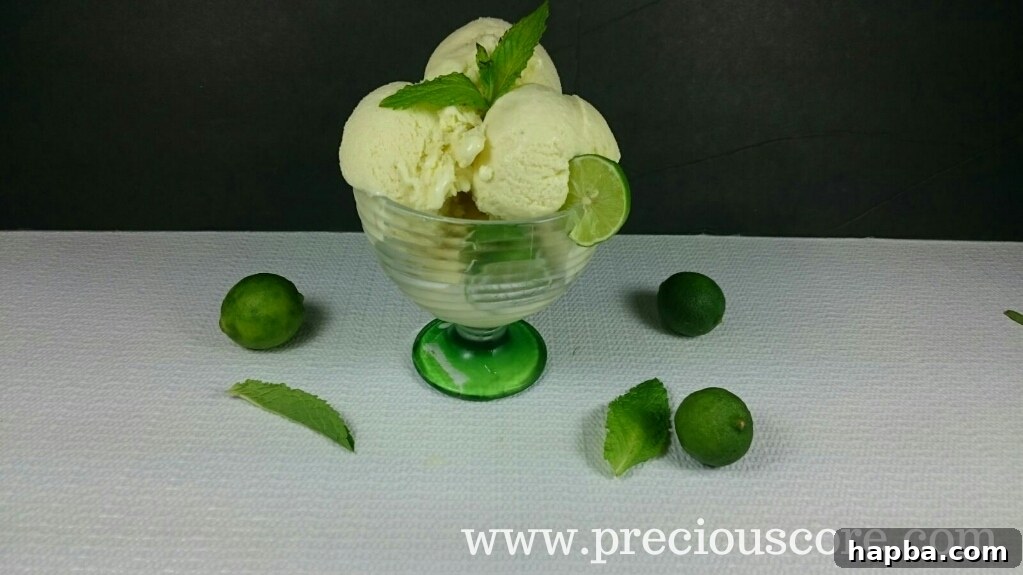 Fresh Key Limes and Mint Leaves