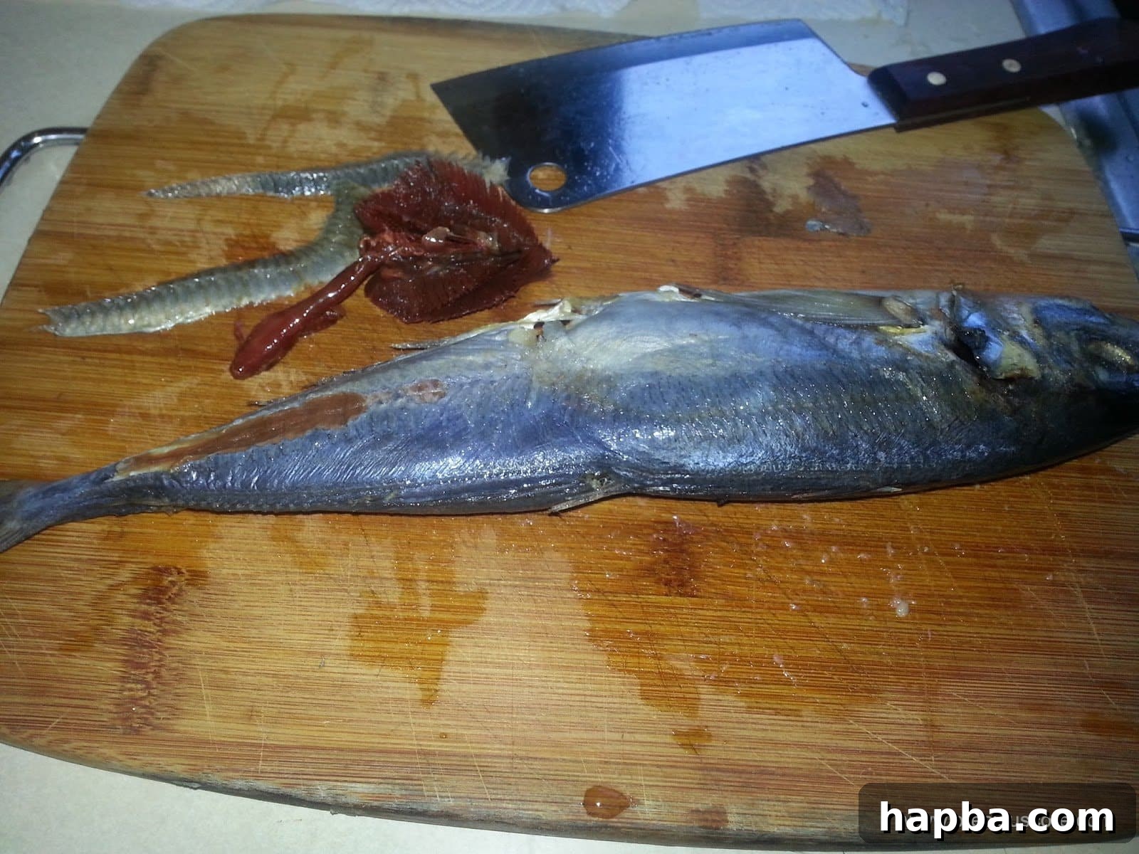 Fish with gills removed for better drying and flavor
