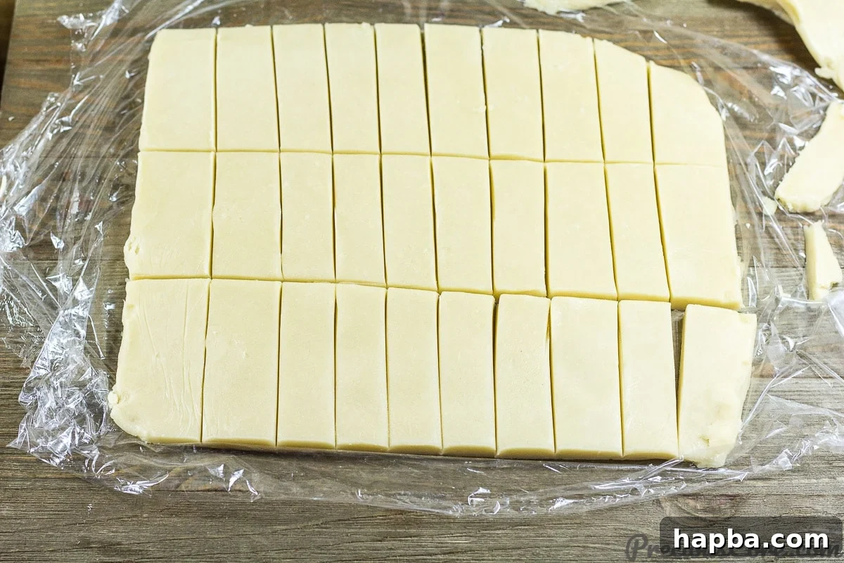 Cut out homemade shortbread cookies 