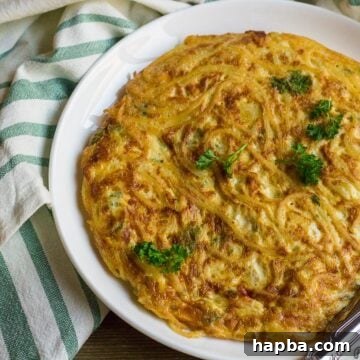 Spaghetti Omelette Recipe