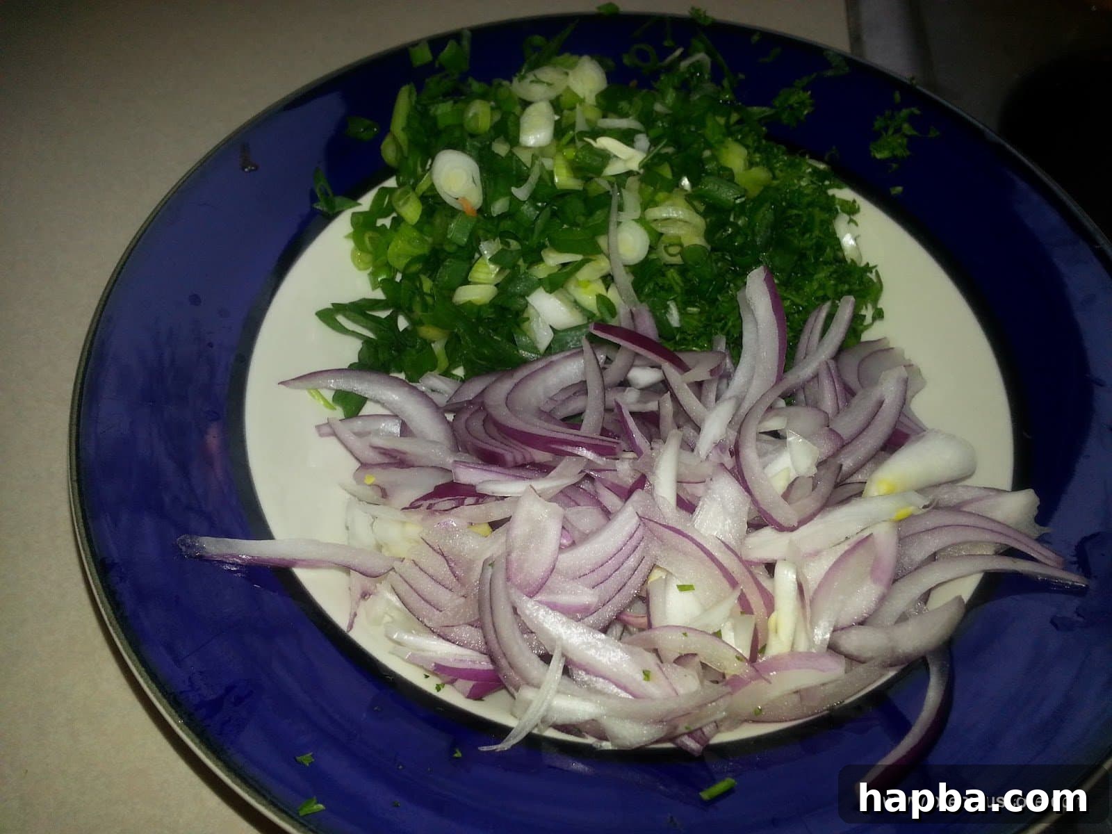 Savory Cabbage and Vegetable Stir-Fry 7 Chopped onions and fresh green herbs (celery, parsley, green onions)
