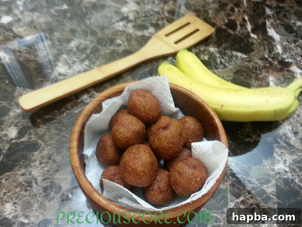 Ingredients for Accra Banana, showcasing ripe bananas and the preparation process.
