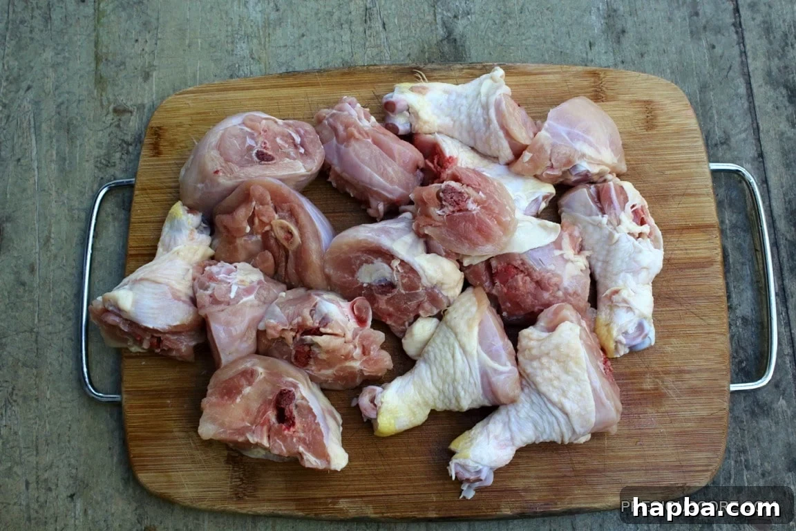 Fiery Chicken Pepper Broth 3 chopped-chicken