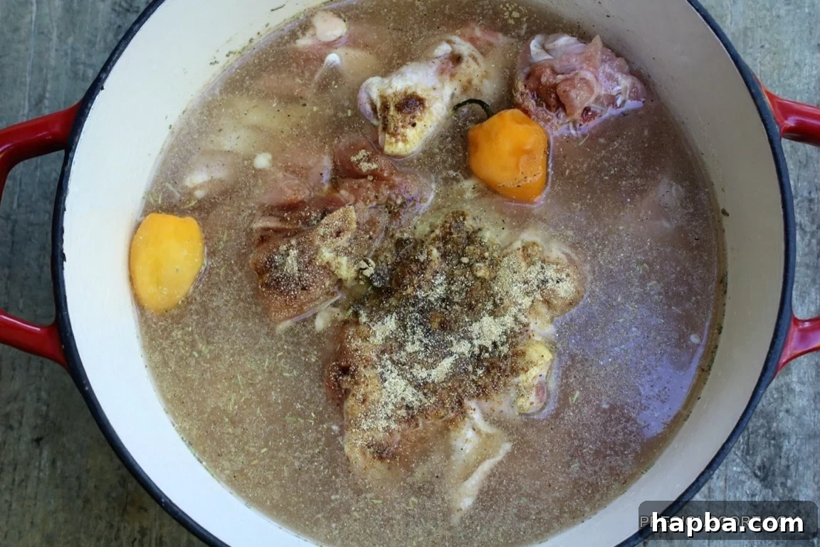 Fiery Chicken Pepper Broth 5 chicken-pepper-soup-raw