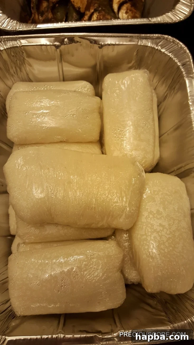 Meeting Update 2 Fufu Corn, a traditional staple of Cameroonian cuisine, served for a Ndop meeting