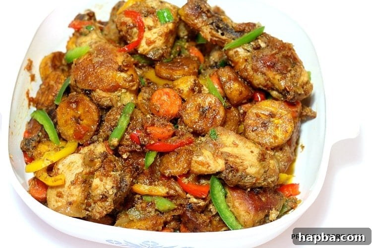 Poulet dg in a bowl.