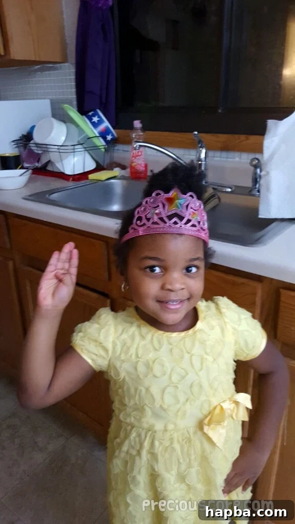 birthday-girl celebrating her fourth birthday and homeschooling success