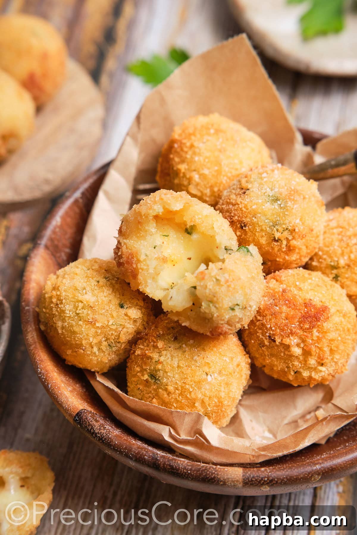 The perfect homemade potato cheese balls.