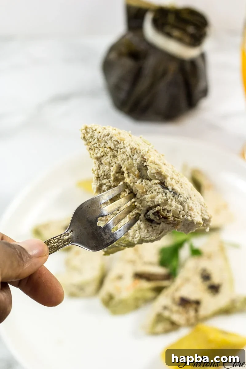 Delicious Egusi Pudding served in slices