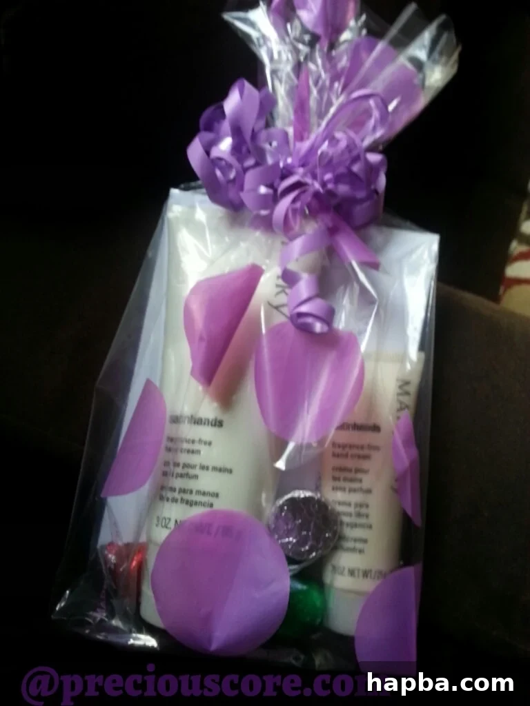 A thoughtfully prepared gift for a teacher.