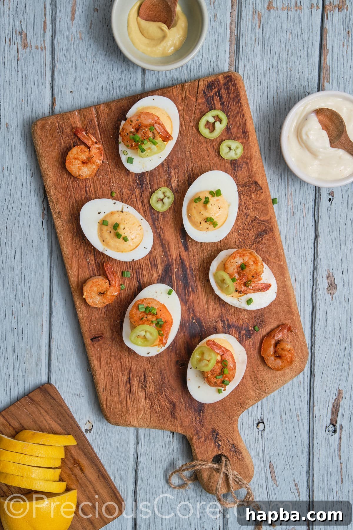 Kickin' Cajun Shrimp Deviled Eggs 23 Deviled eggs final look.