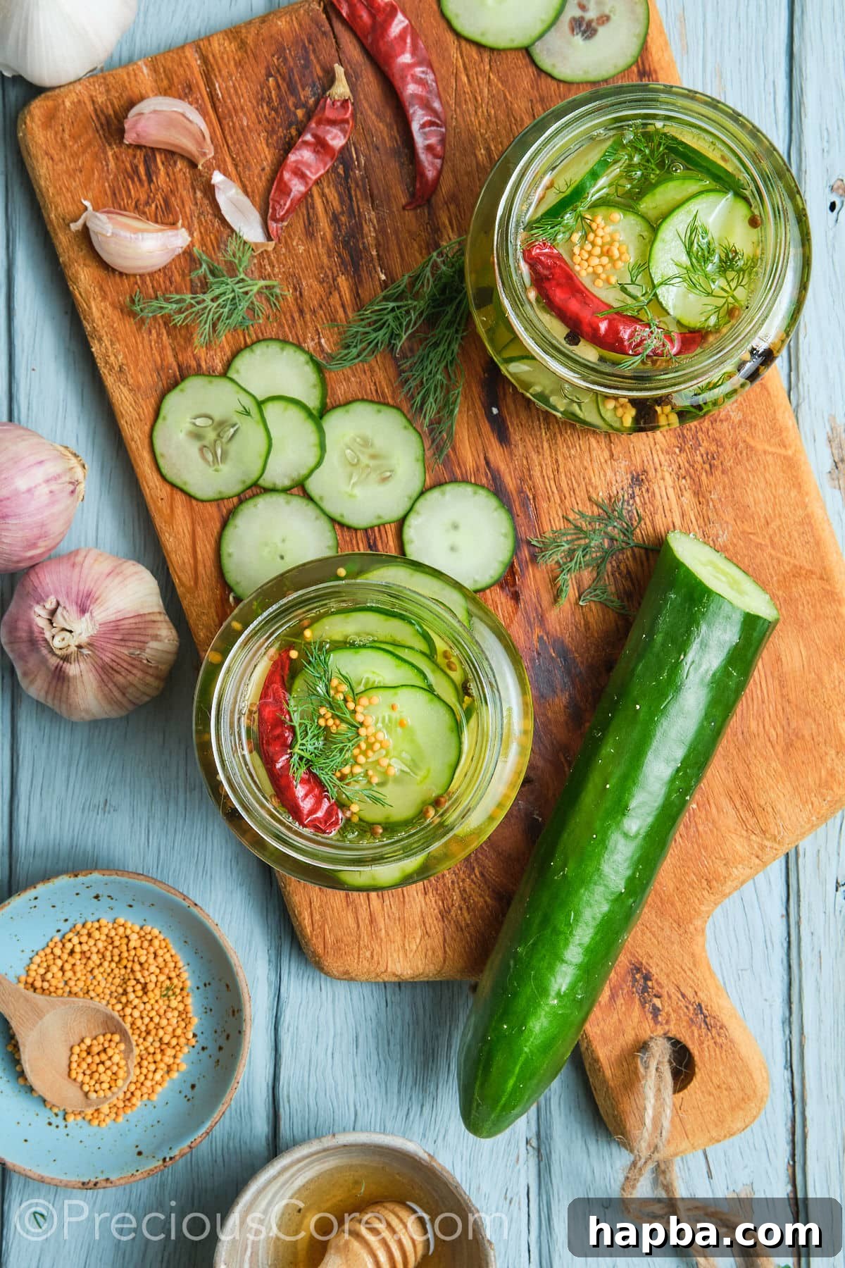 Speedy Zesty Pickles 10 Refrigerated homemade cucumber pickles.