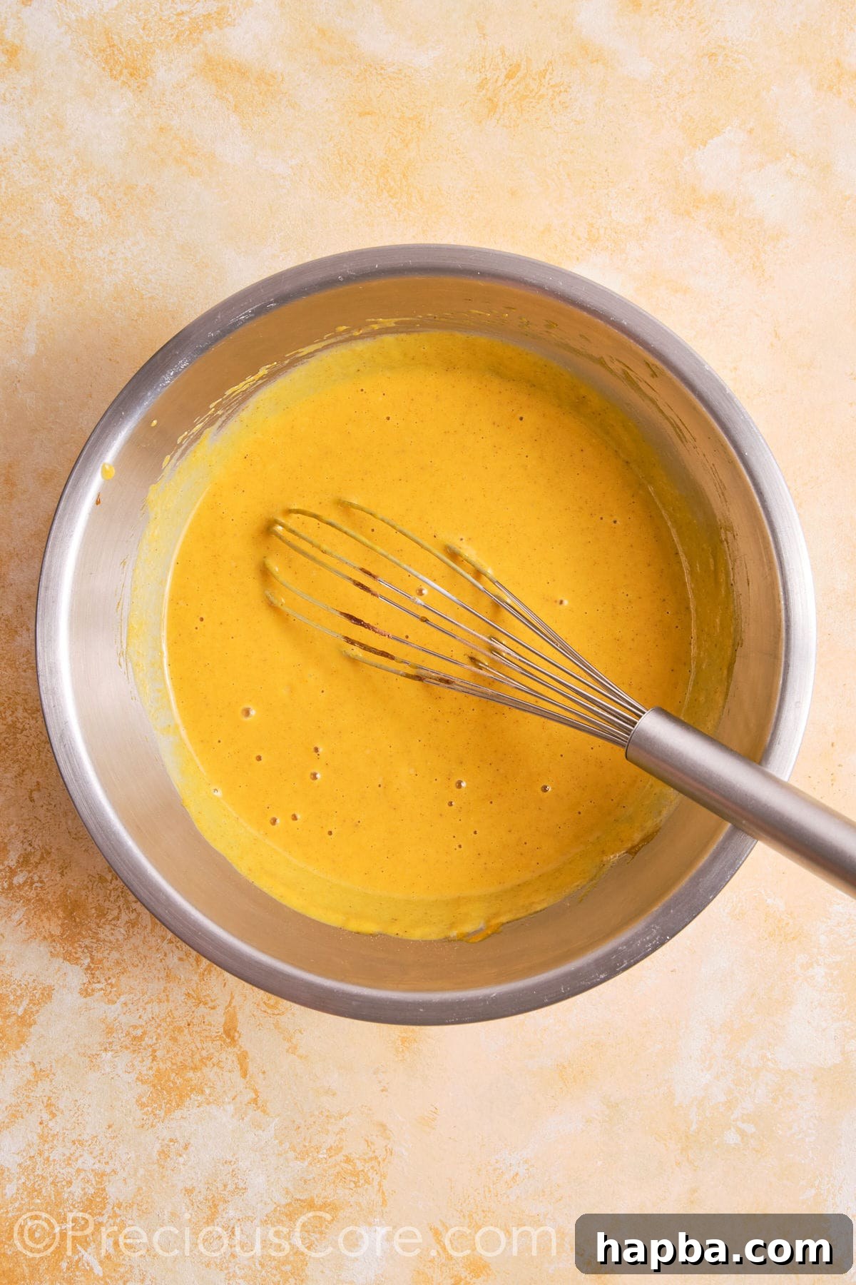 Mixed filling for pumpkin pie with no evaporated milk.
