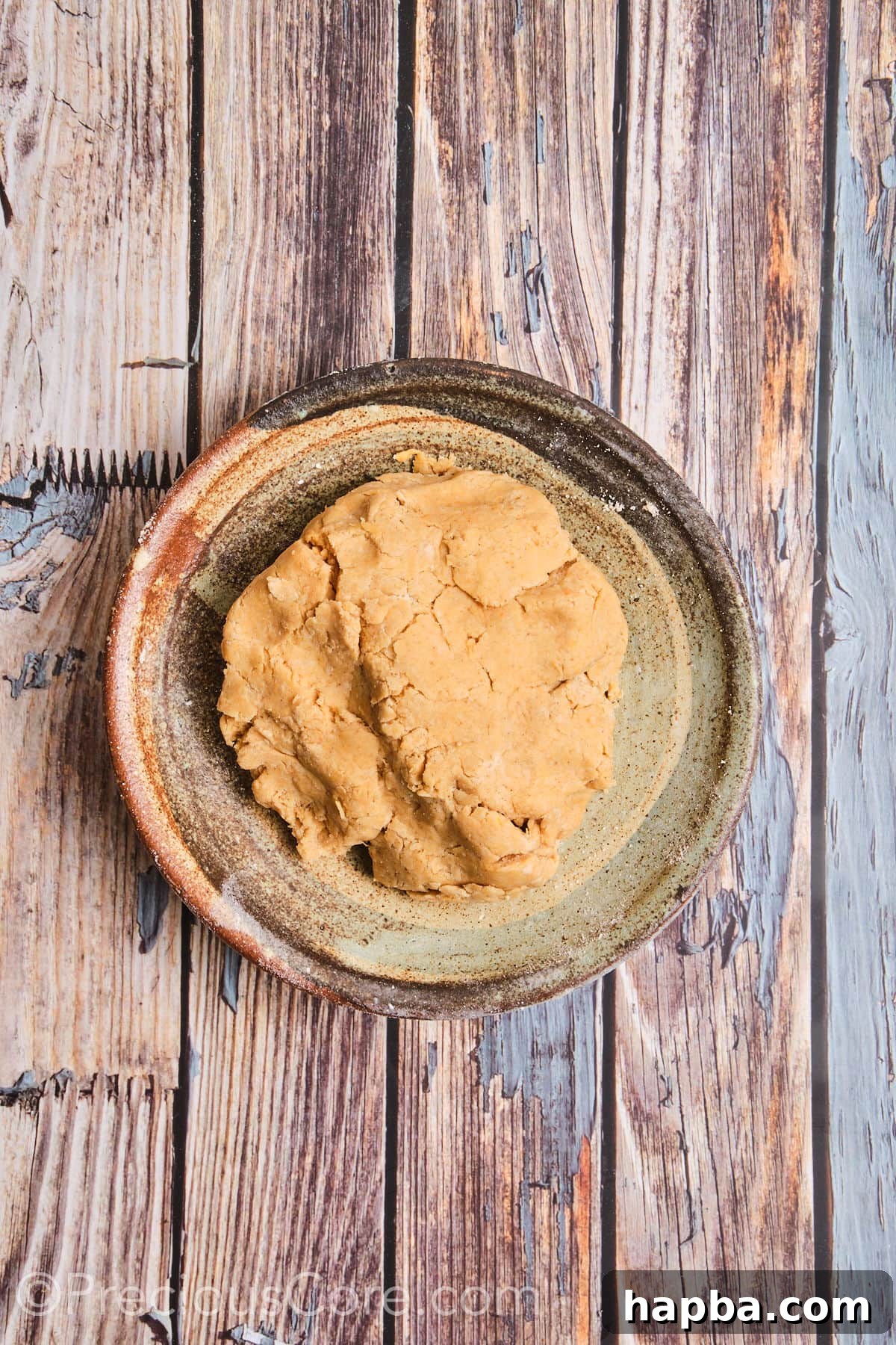 Golden Sweet Potato Scones 12 A lightly mixed sweet potato scone dough, just coming together but still shaggy.