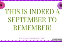 An Unforgettable September
