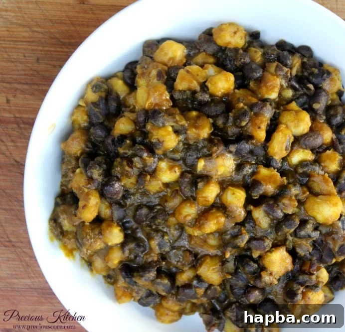 Traditional Cornchaff Ingredients with Canned Hominy and Black Beans