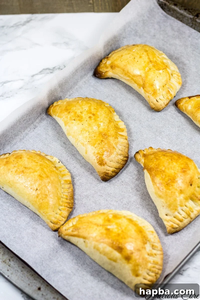 A close-up of a Nigerian meat pie, highlighting its golden-brown, flaky exterior.