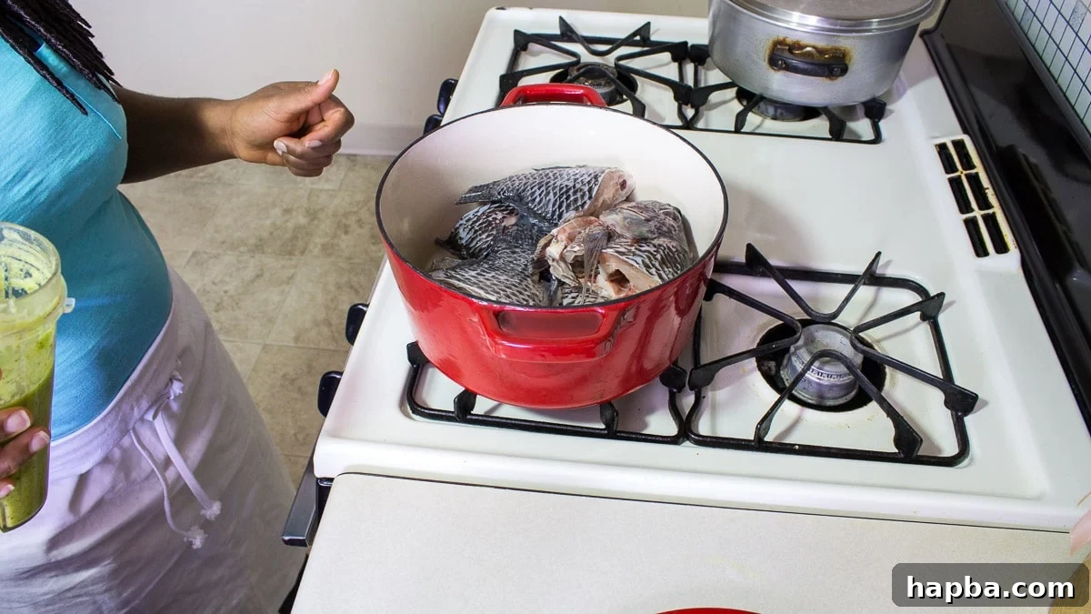 The making of fish pepper soup - Precious Kitchen