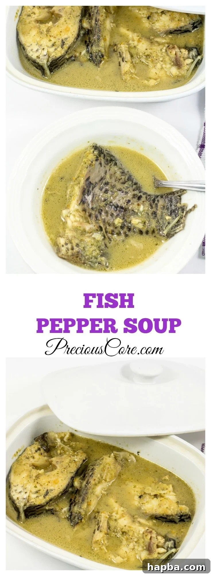 Fish Pepper Soup - Fish cooked with spices - so tasty and delicious! Recipe from PreciousCore.com