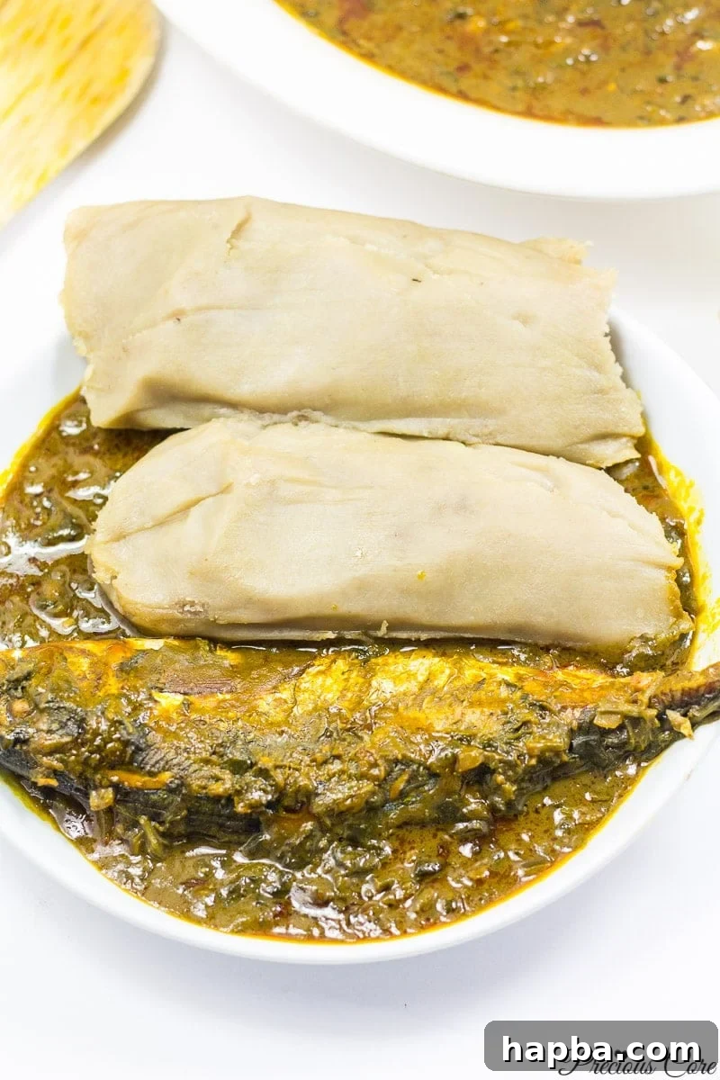 Kwacoco Banga Soup 2 Kwacoco and banga soup - A Bakweri traditional meal
