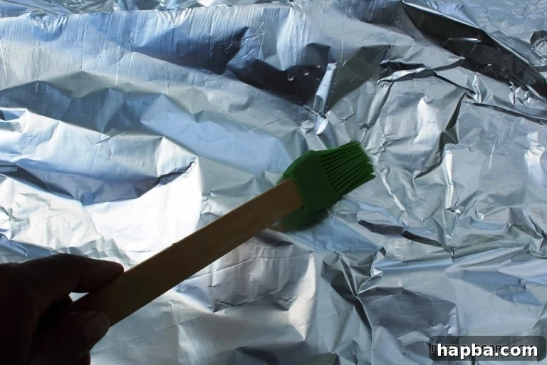 Oiled aluminum foil