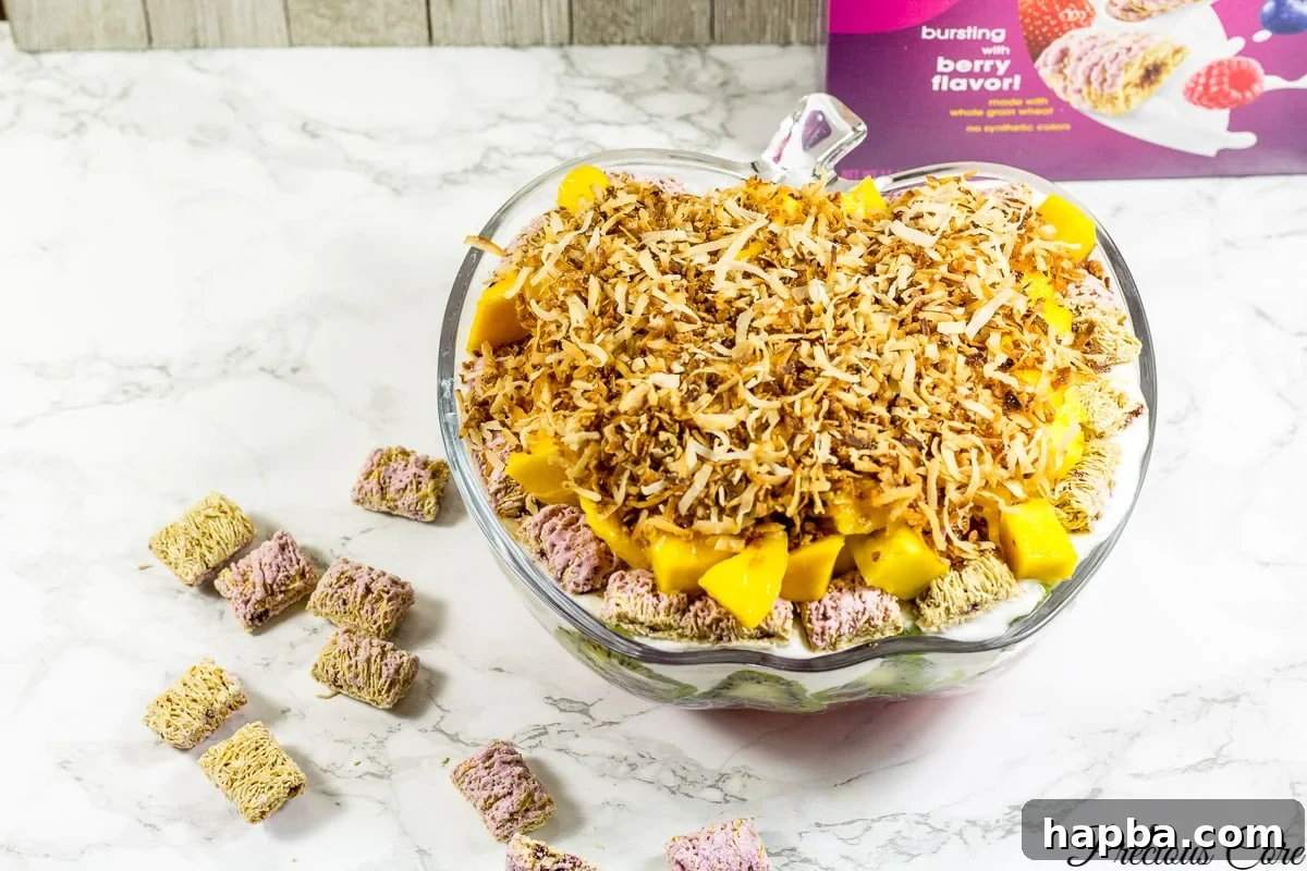 7 layer fruit salad layer for summer