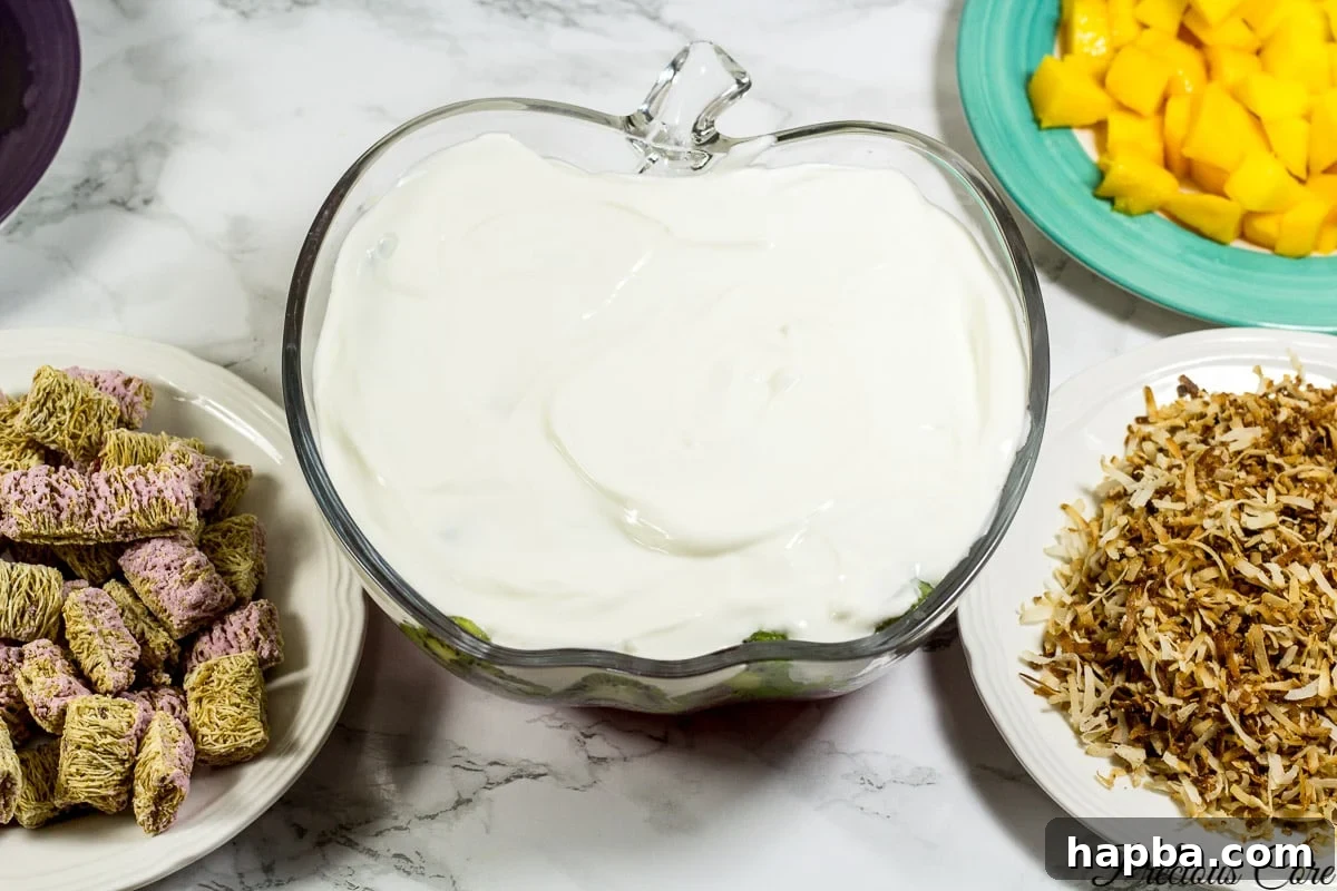 7 layer fruit salad layer 4