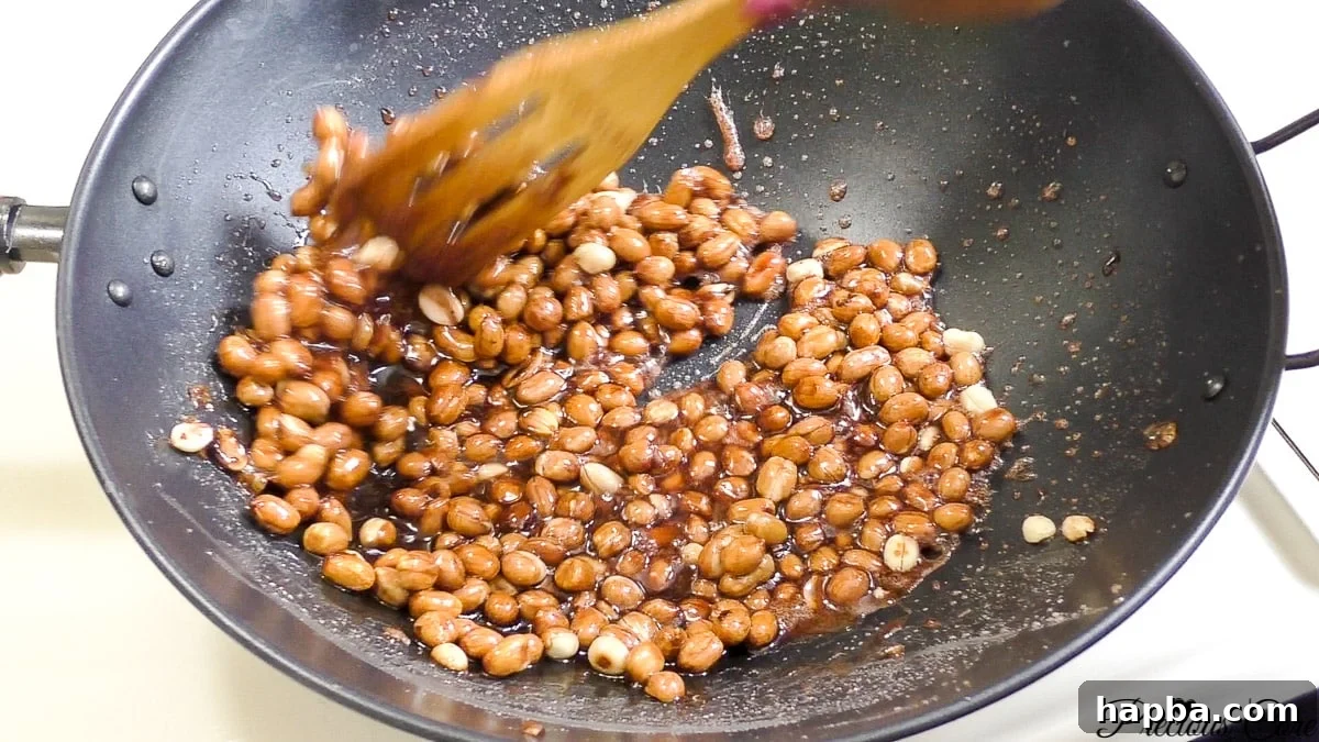 Making cameroon groundnut sweet sugar coated peanuts