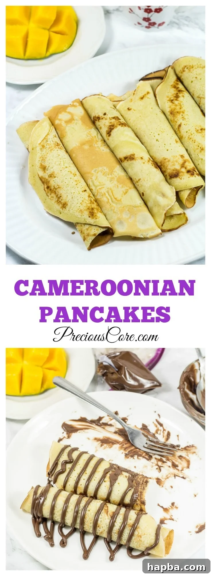 Fluffy Cameroonian Bofrot 6 Collage with text "Cameroonian Pancakes."