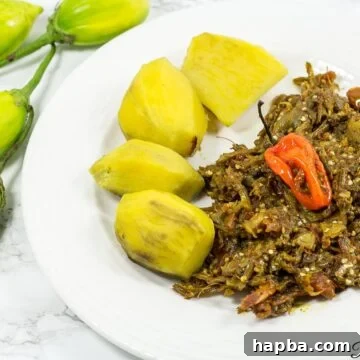Garden Egg Sauce, Cameroon and Nigeria recipe.